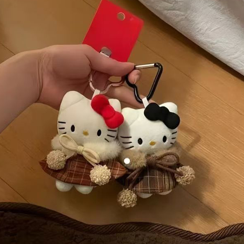 Women'S Key Accessories - Anime Hello Kitty Cartoon Plush Coat