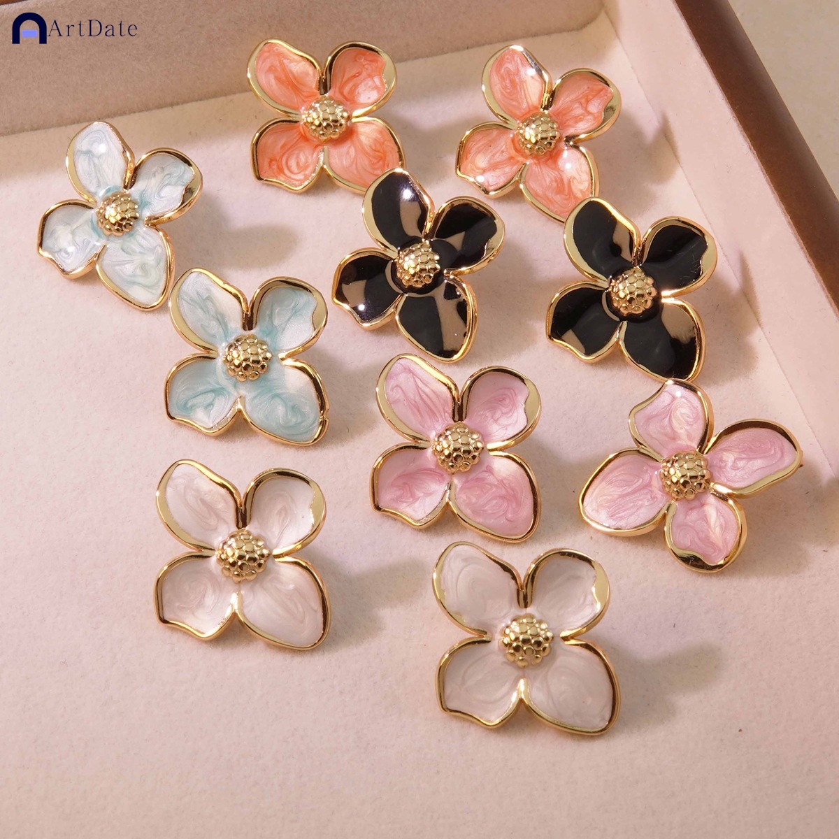 Women Accessories Description - New Temperament Flower Earrings for Women