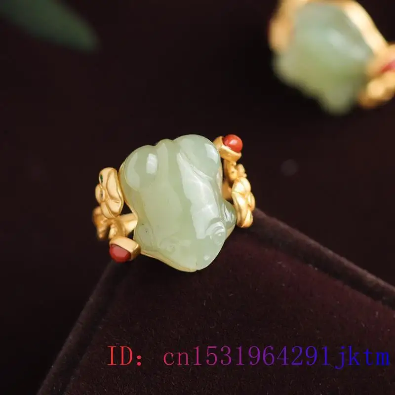 Green Jade Frog Rings Charms N - Women'S Accessories Rings recensione e prezzo