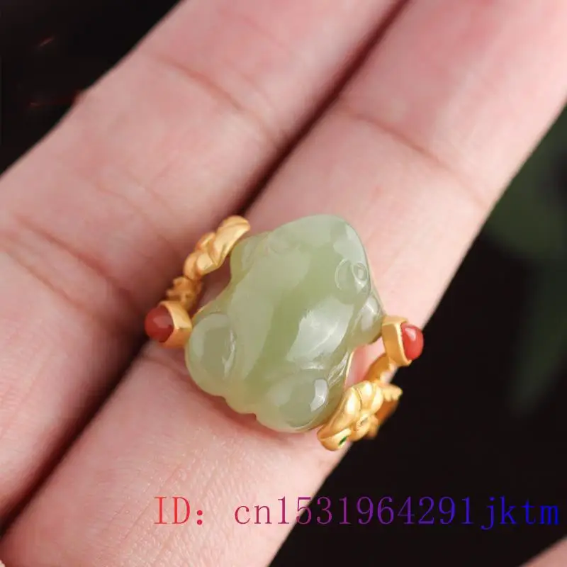 Green Jade Frog Rings Charms N - Women'S Accessories Rings recensione e prezzo