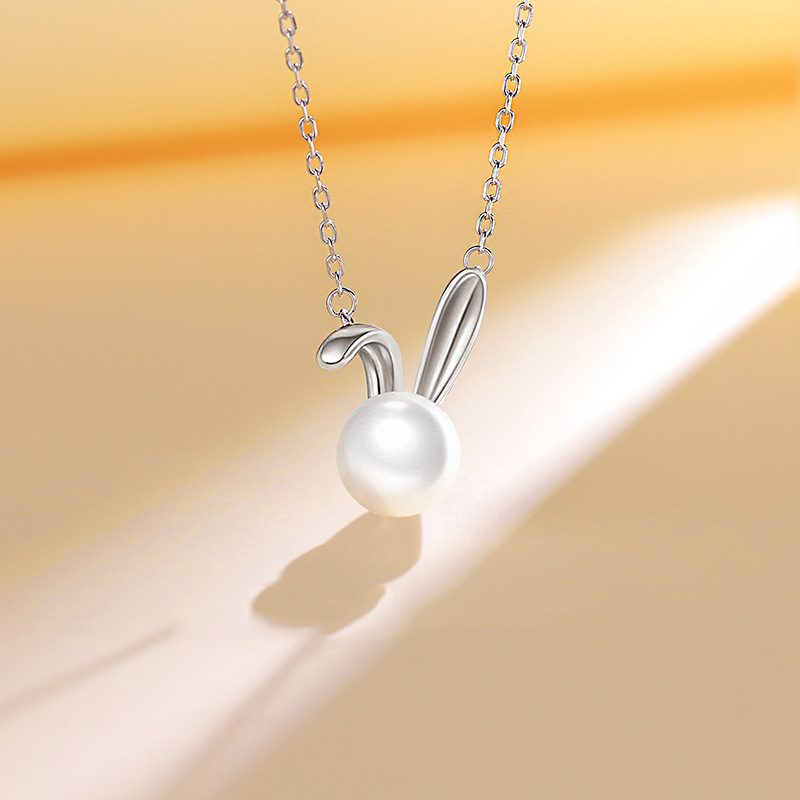 Cute Rabbit Pearl Pendant Neck - Women Accessories Meaning recensione e prezzo