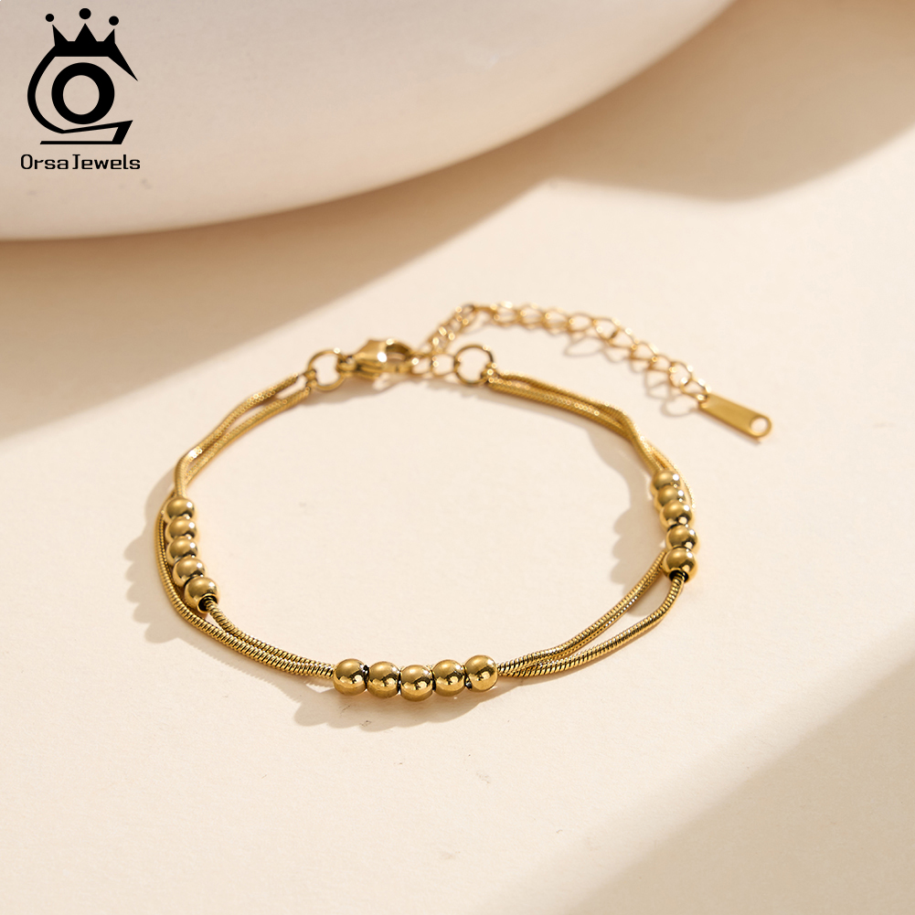ORSA JEWELS Vintage Layered An - Beaded Anklet Chain recensione e prezzo