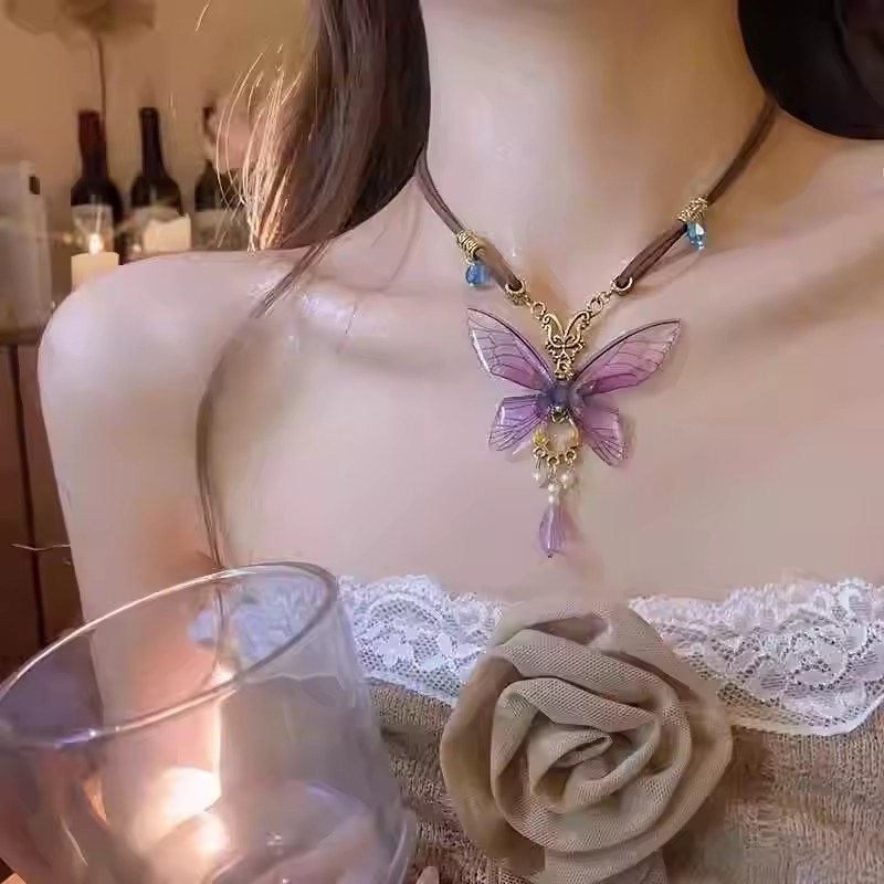 Vintage Resin Butterfly Brown  - Women'S Emo Accessories recensione e prezzo