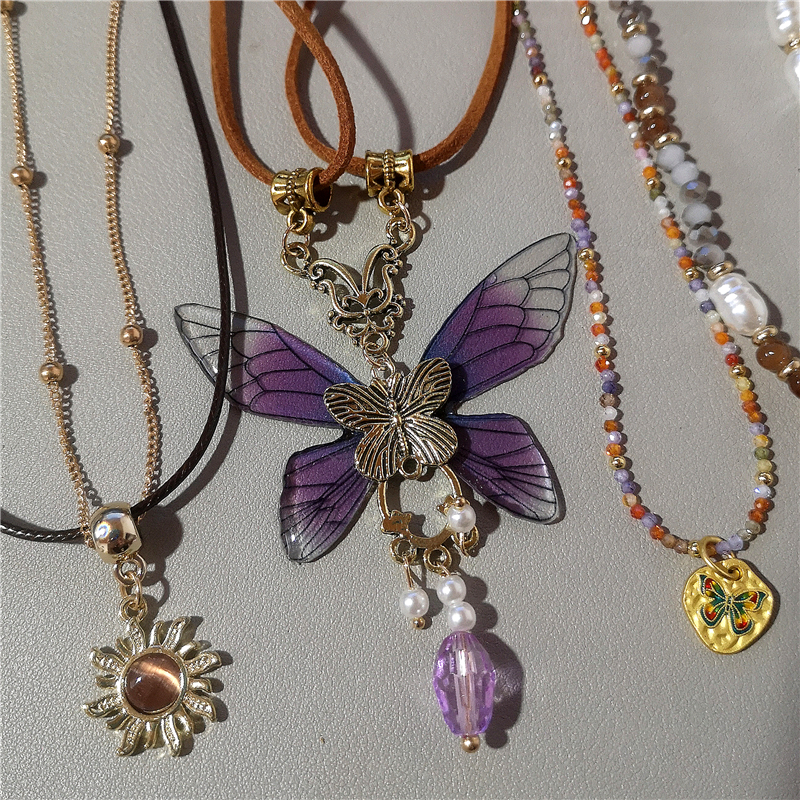 Vintage Resin Butterfly Brown  - Women'S Emo Accessories recensione e prezzo