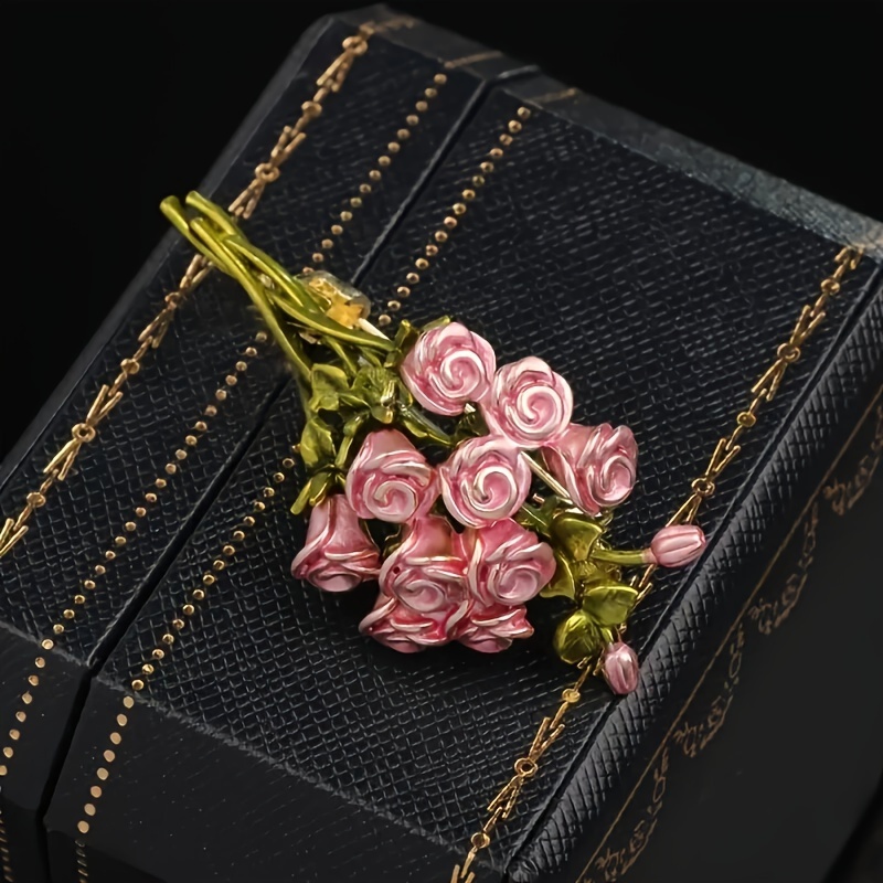Elegant Pink Rose Bouquet Broo - Women Accessories Bouquet recensione e prezzo
