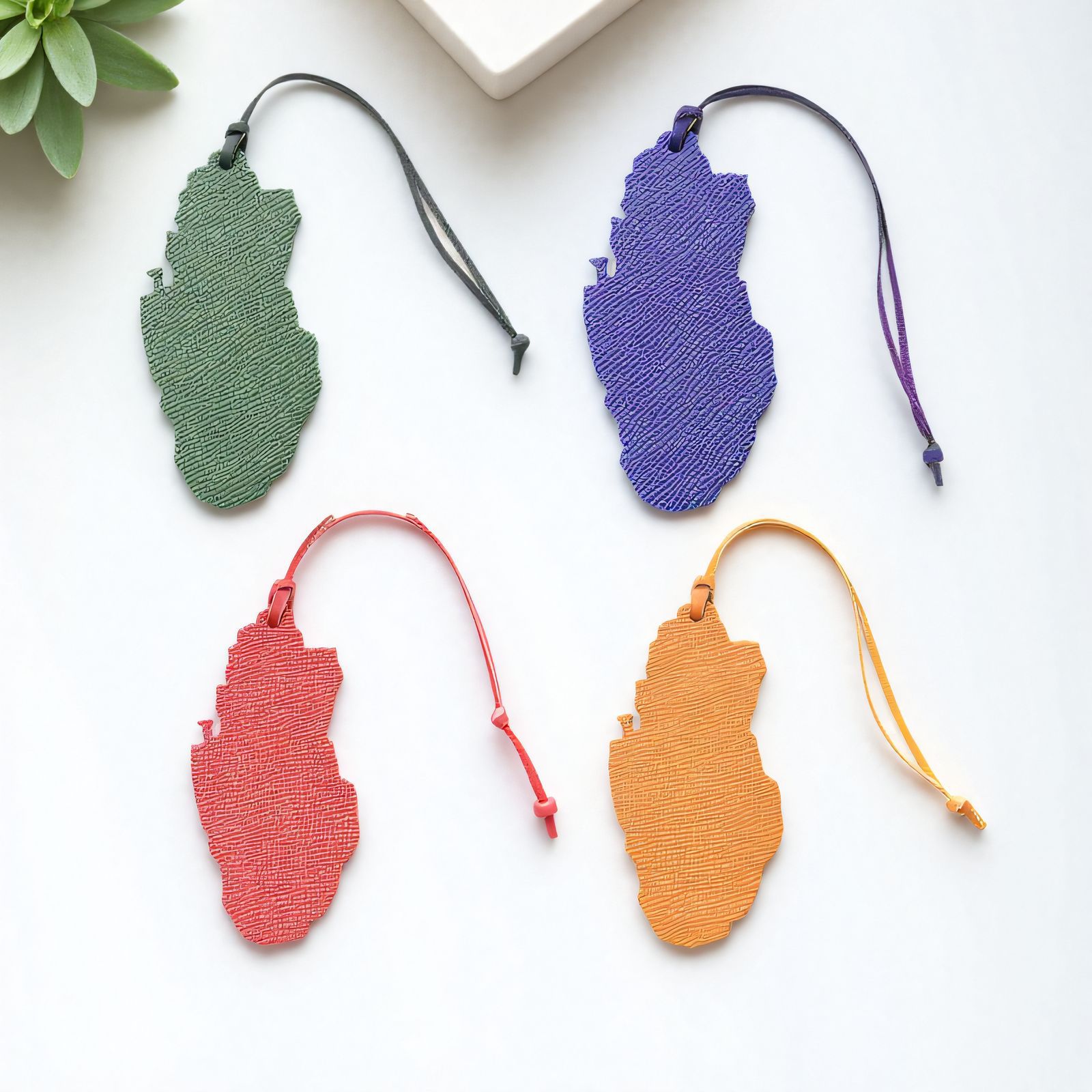 1pc Qatar Map Shaped PU Leathe - Women Accessories Qatar recensione e prezzo