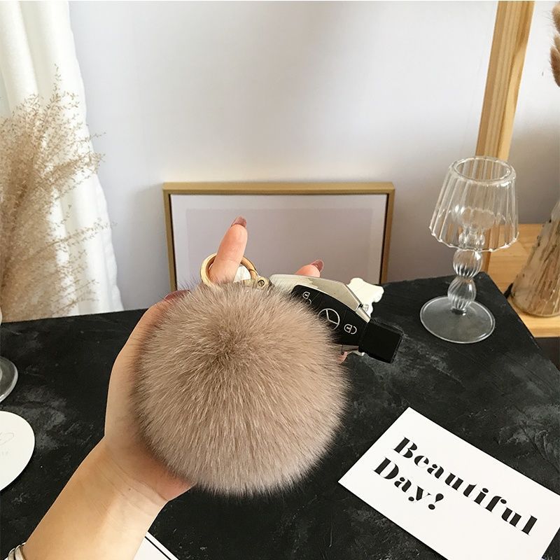 2024 Fluffy Real Fox Fur Ball  - Women'S Emo Accessories recensione e prezzo