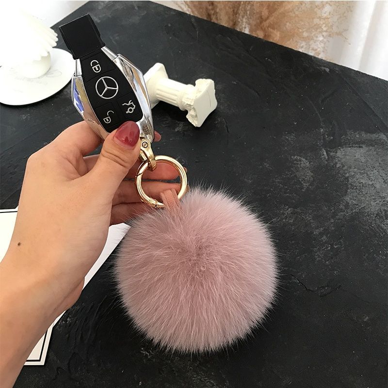 2024 Fluffy Real Fox Fur Ball  - Women'S Emo Accessories recensione e prezzo