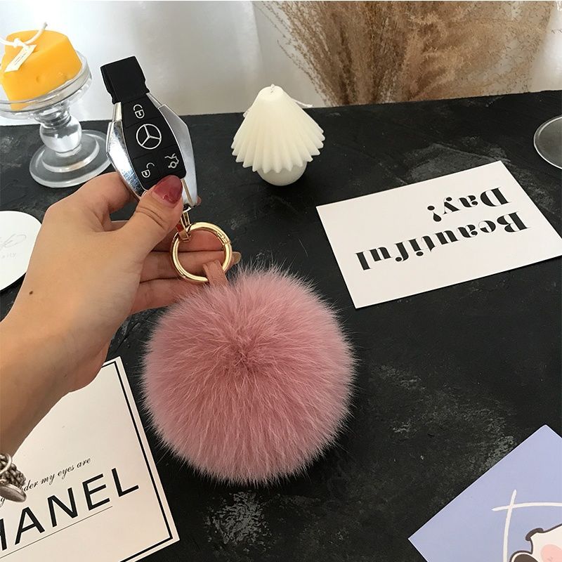 2024 Fluffy Real Fox Fur Ball  - Women'S Emo Accessories recensione e prezzo