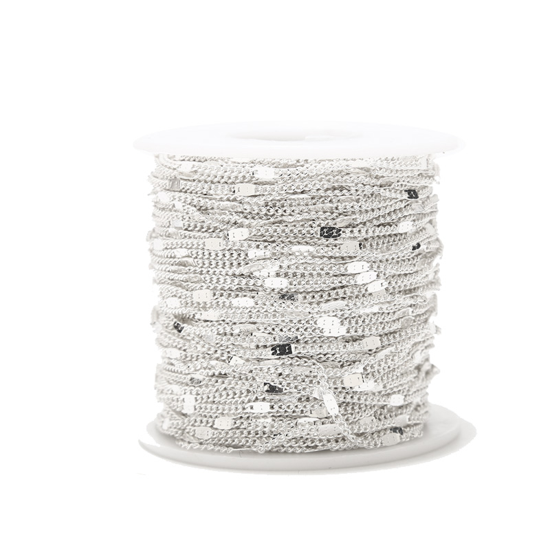 2 Meters Stainless Steel Silve - Beaded Anklet Chain recensione e prezzo