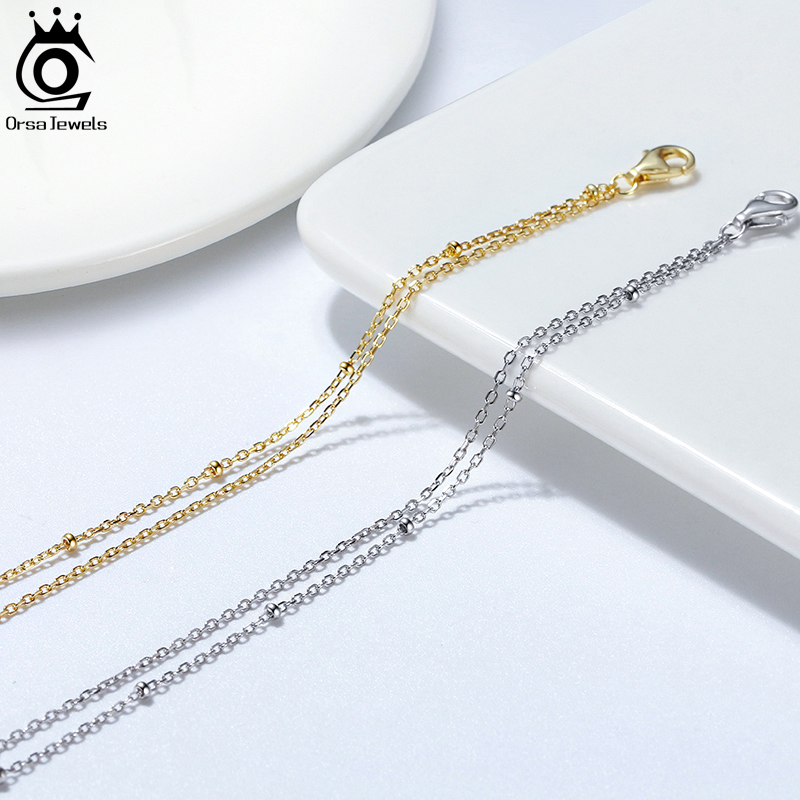 ORSA JEWELS Fashion 925 Sterli - Beaded Anklet Chain recensione e prezzo