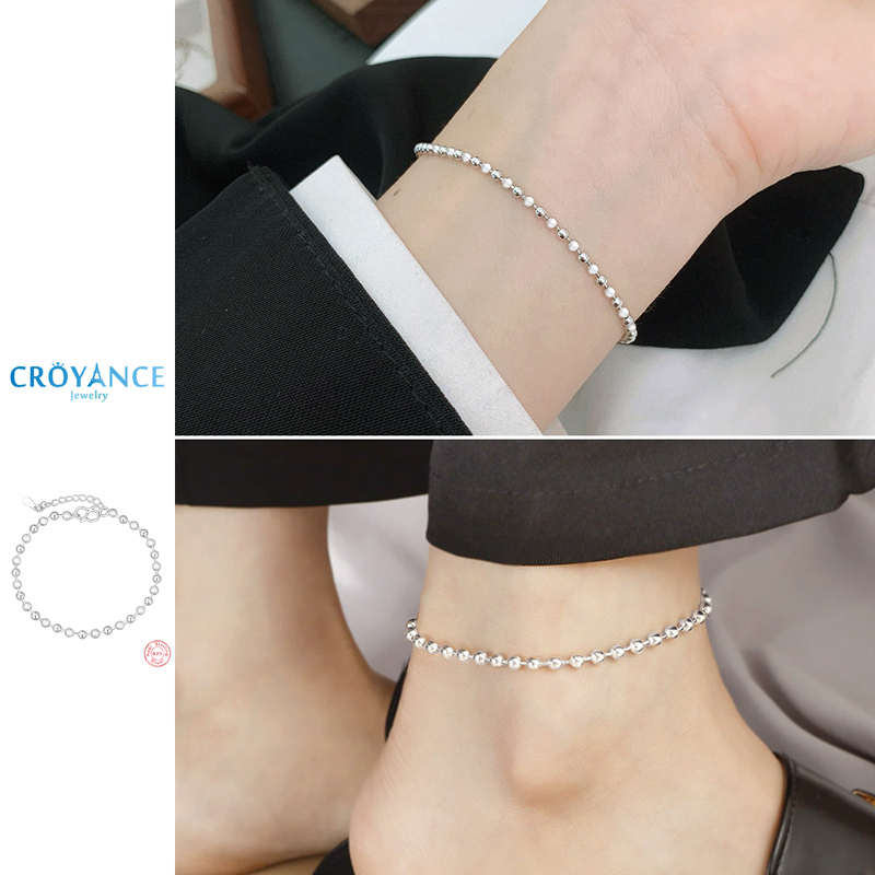 Classic Simple 925 Sterling Si - Beaded Anklet Chain recensione e prezzo