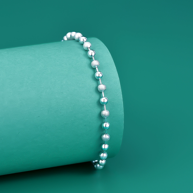 Classic Simple 925 Sterling Si - Beaded Anklet Chain recensione e prezzo