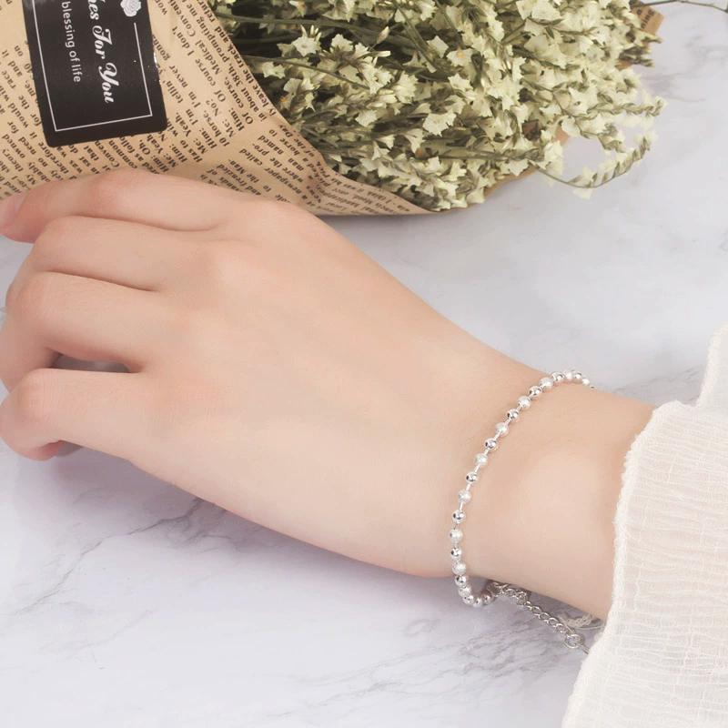 Classic Simple 925 Sterling Si - Beaded Anklet Chain recensione e prezzo
