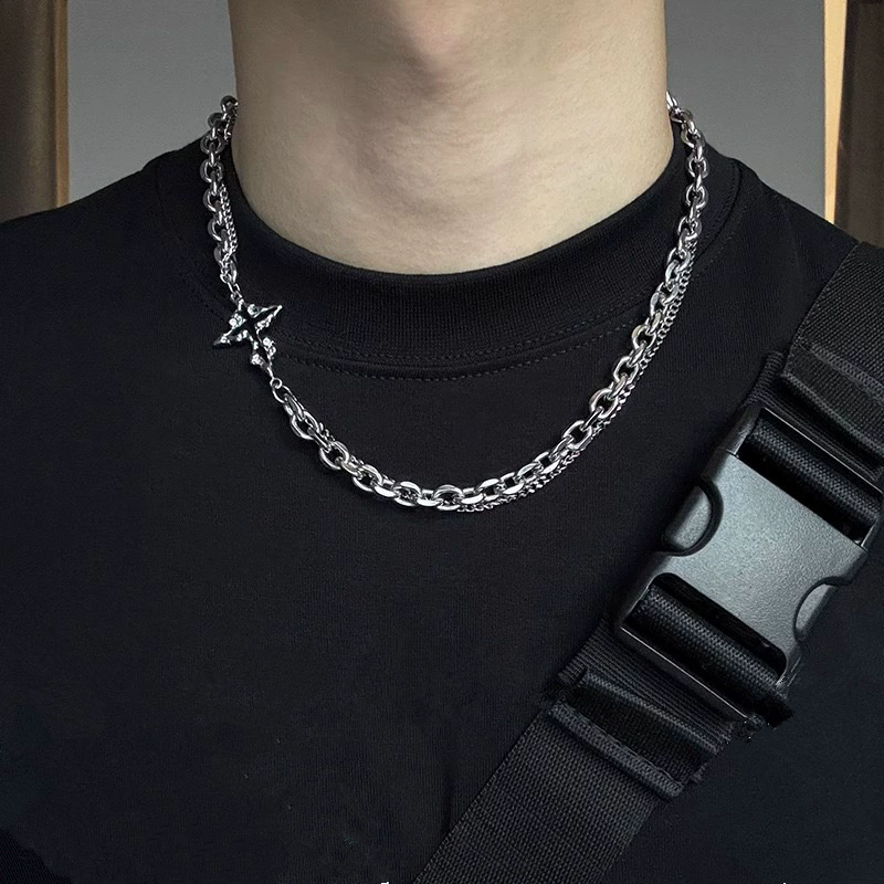Punk Black Cross Pendant Chain - Women'S Emo Accessories recensione e prezzo