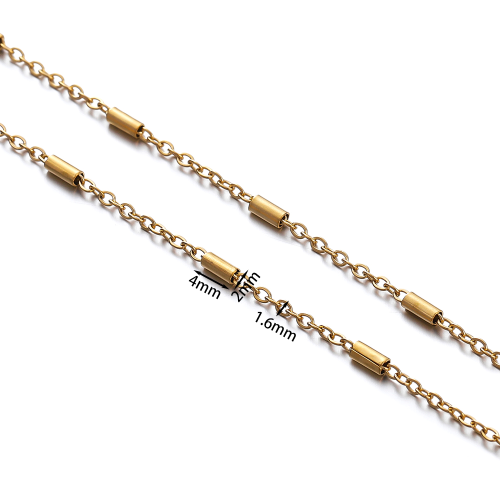 2Meters Stainless Steel Chain  - Beaded Anklet Chain recensione e prezzo