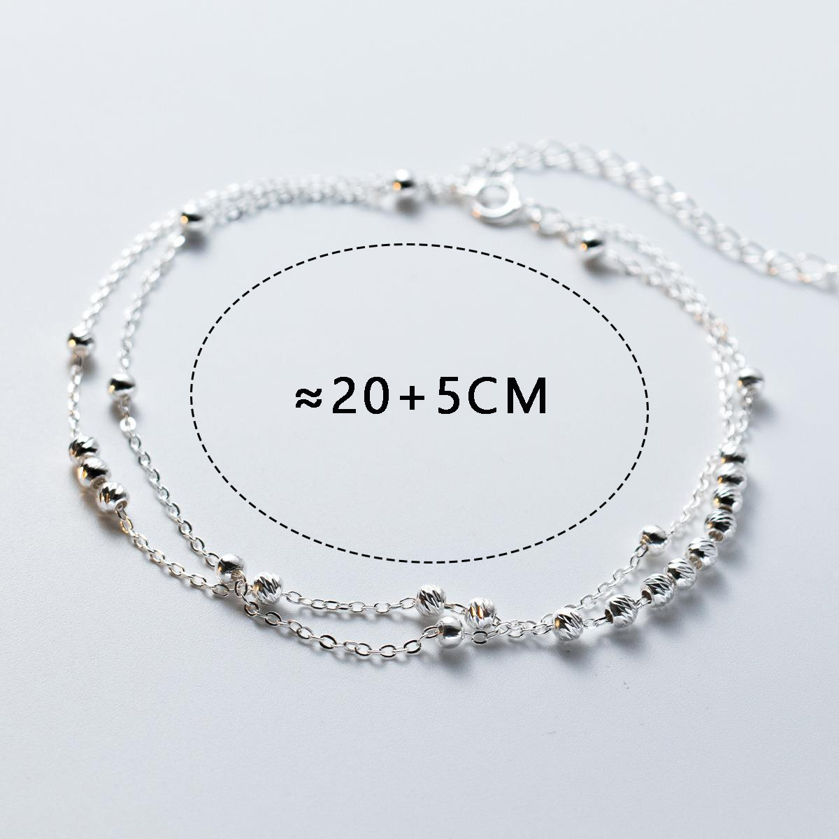 MIQIAO 925 Sterling Silver Ank - Beaded Anklet Chain recensione e prezzo