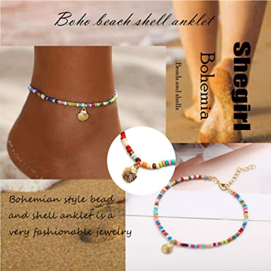 Boho Beaded Bracelet and Ankle - Beaded Anklet Chain recensione e prezzo