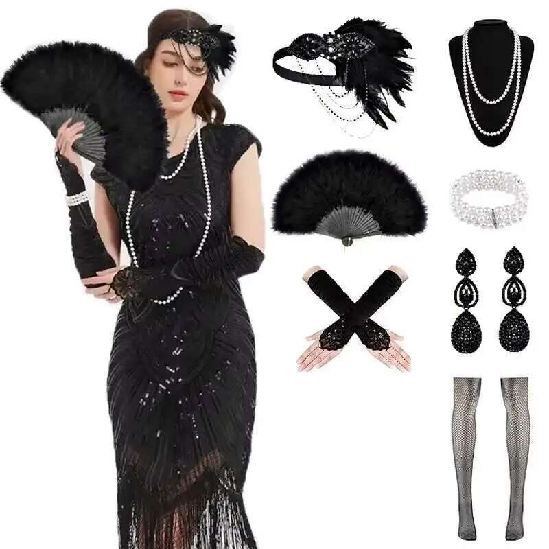 1920s Dresses for Women Sequin - Women'S Accessories In The 1920S recensione e prezzo