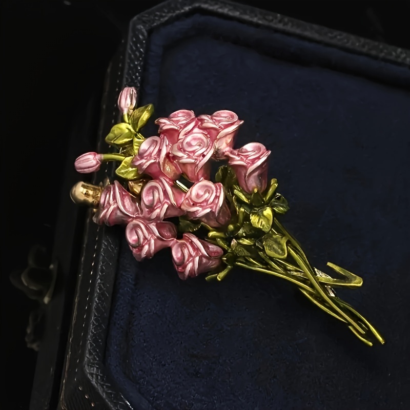Elegant Pink Rose Bouquet Broo - Women Accessories Bouquet recensione e prezzo