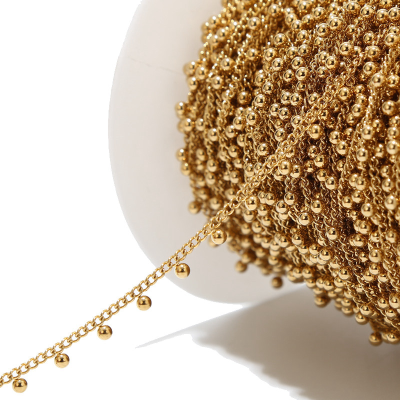 1 Meter Stainless Steel Drop B - Beaded Anklet Chain recensione e prezzo