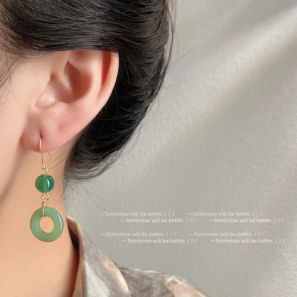 Green Real Jade Ring Earrings  - Women'S Accessories Rings recensione e prezzo