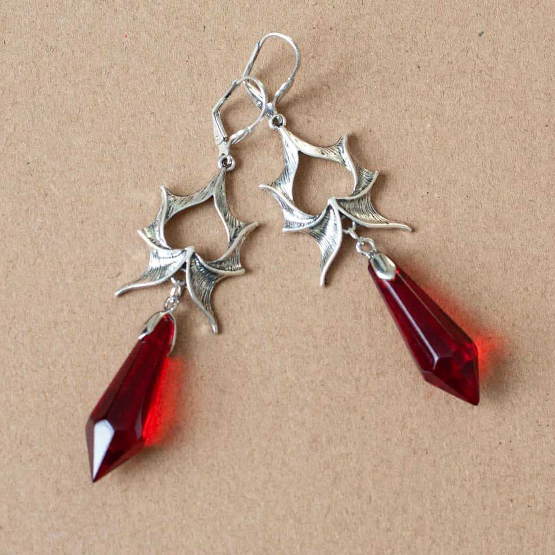 Vampire Crystal Bat earrings,G - Women'S Vampire Accessories recensione e prezzo
