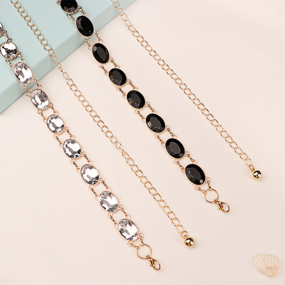 Chic Rhinestone Waist Chain Wo - Women'S Accessories For Formal Wear recensione e prezzo