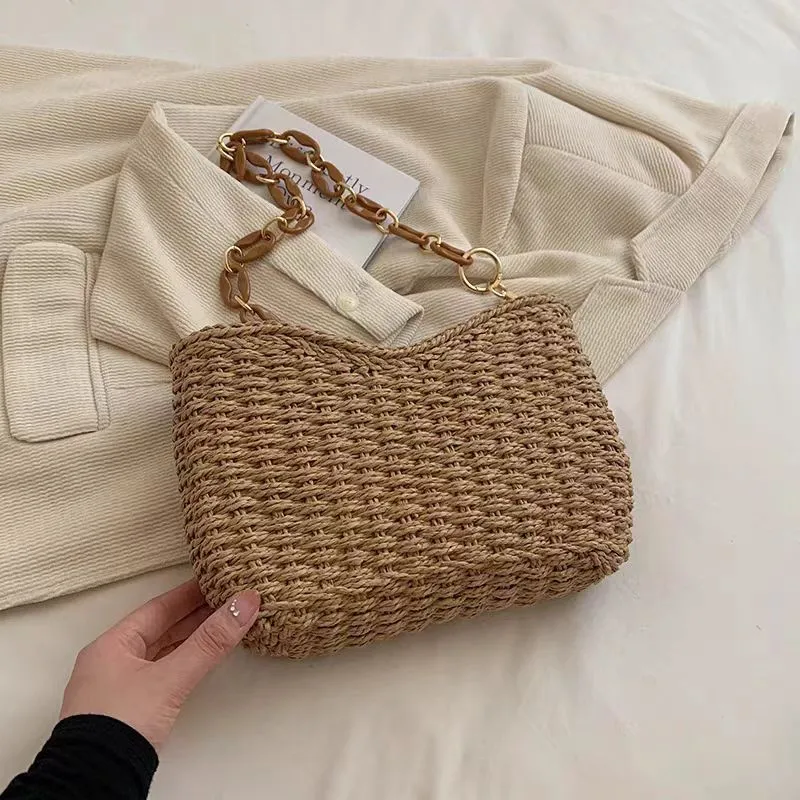 Straw Woven Shoulder Bag for W - Women'S Accessories Handbags recensione e prezzo