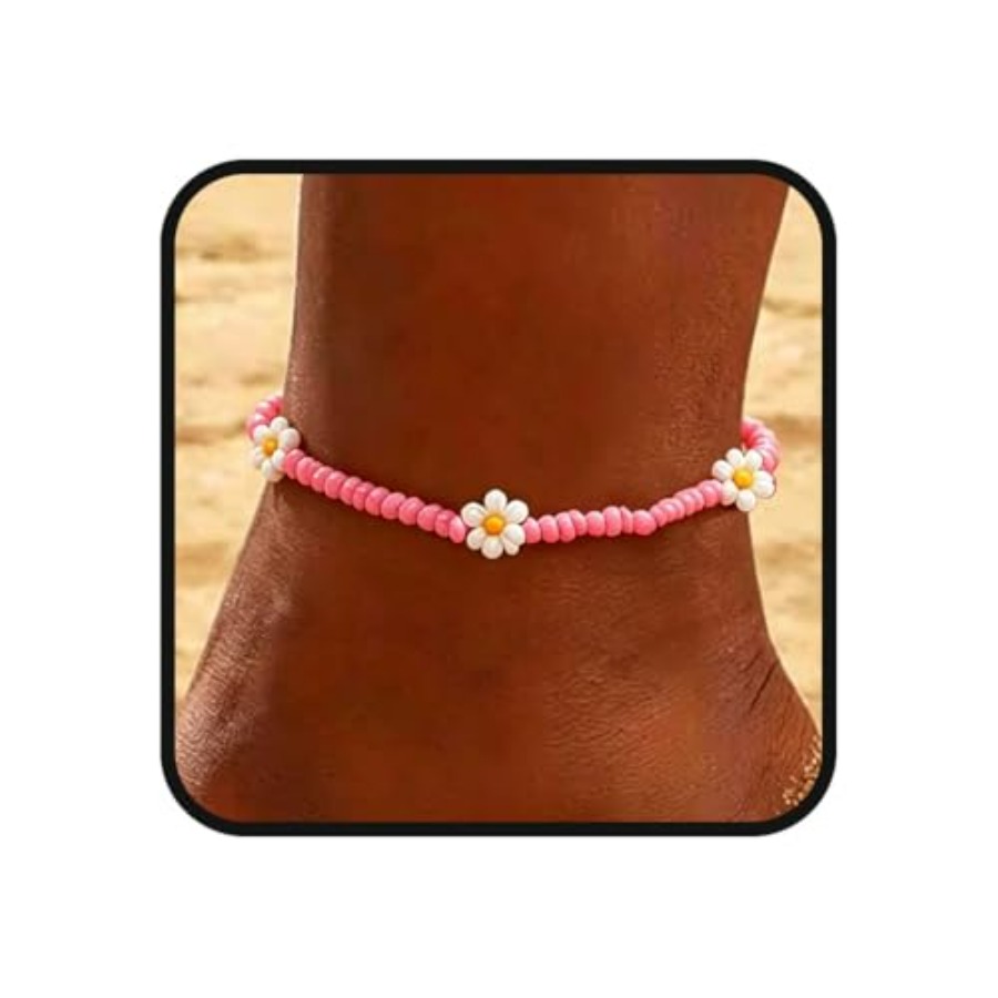 Boho Ankle Bracelets for Women - Beaded Anklet Chain recensione e prezzo