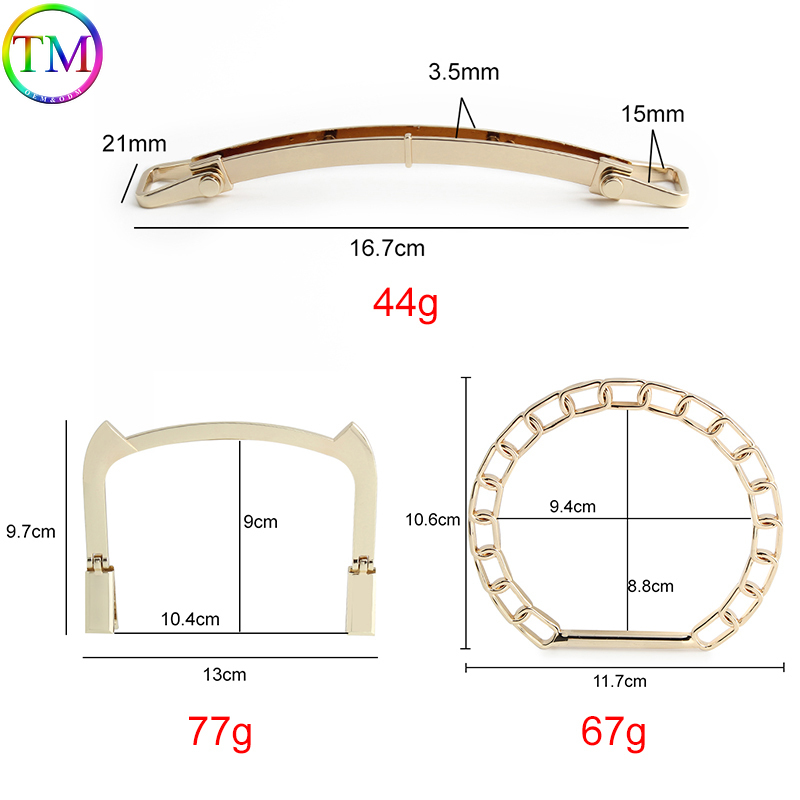 2/10Pcs Golden Bag Chain Handl - Women Accessories Description recensione e prezzo