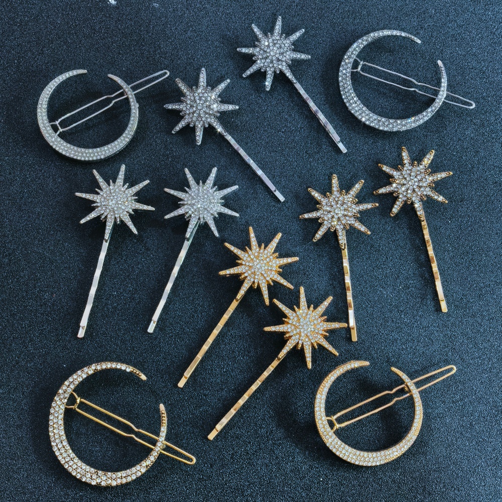 3/4 pcs set Crystal Star Hairp - Women Knight Accessories recensione e prezzo