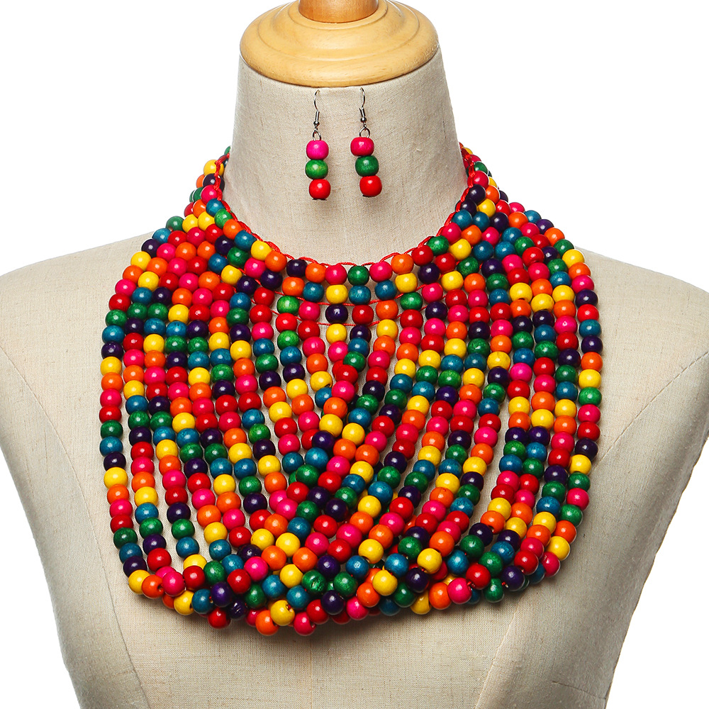 African style wood bead fringe - Women'S Accessories Amazon recensione e prezzo