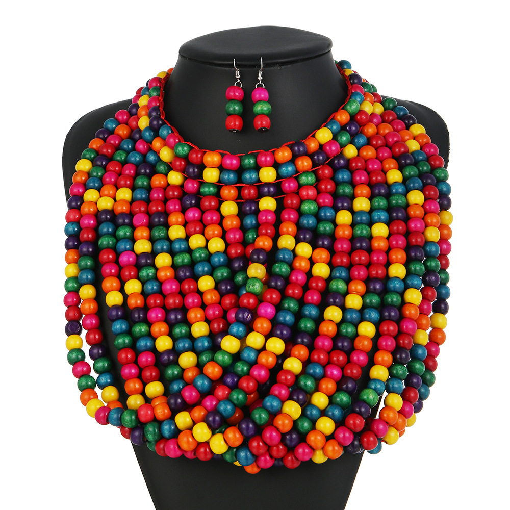 African style wood bead fringe - Women'S Accessories Amazon recensione e prezzo