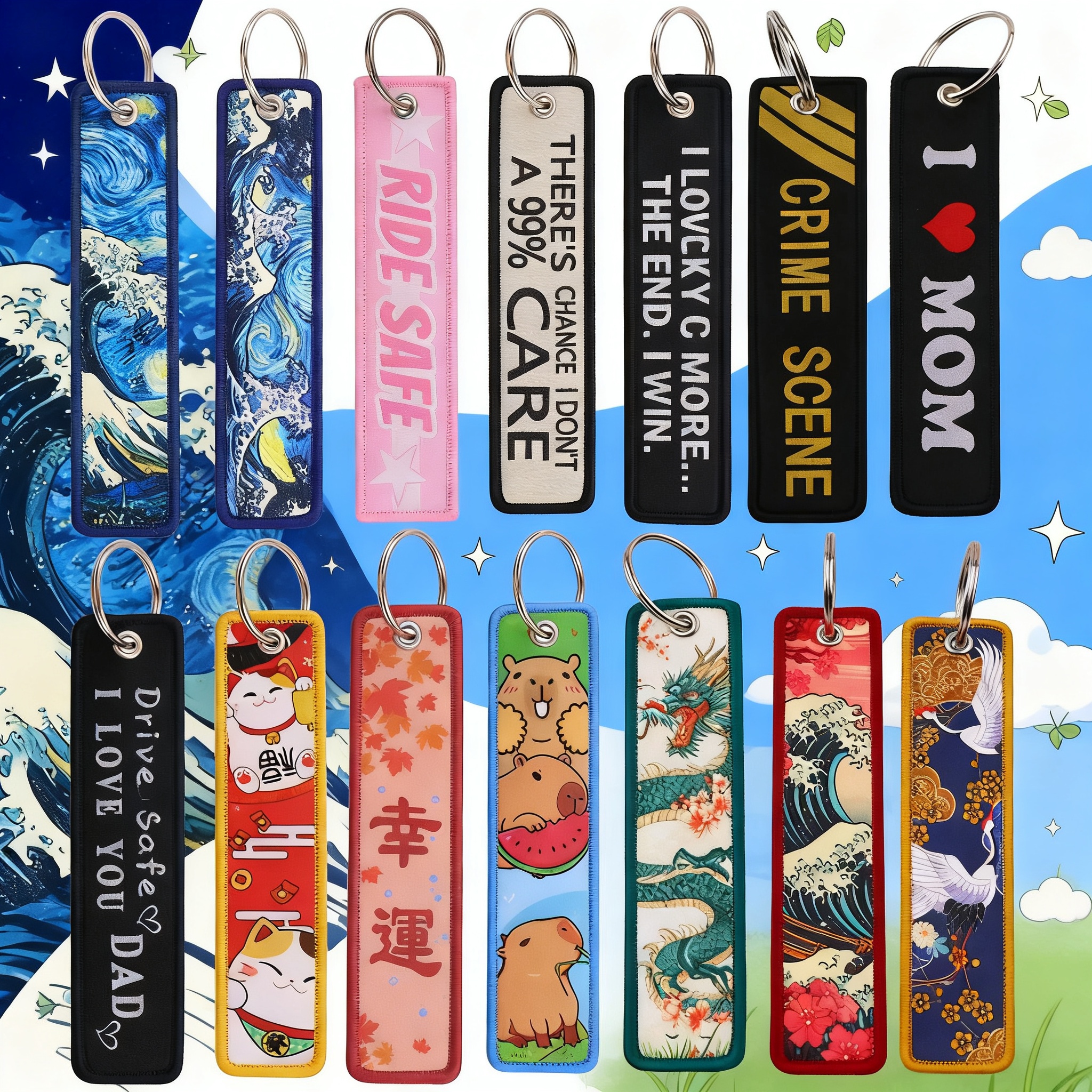 Van Gogh Embroidery Key Fobs K - Women'S Key Accessories recensione e prezzo