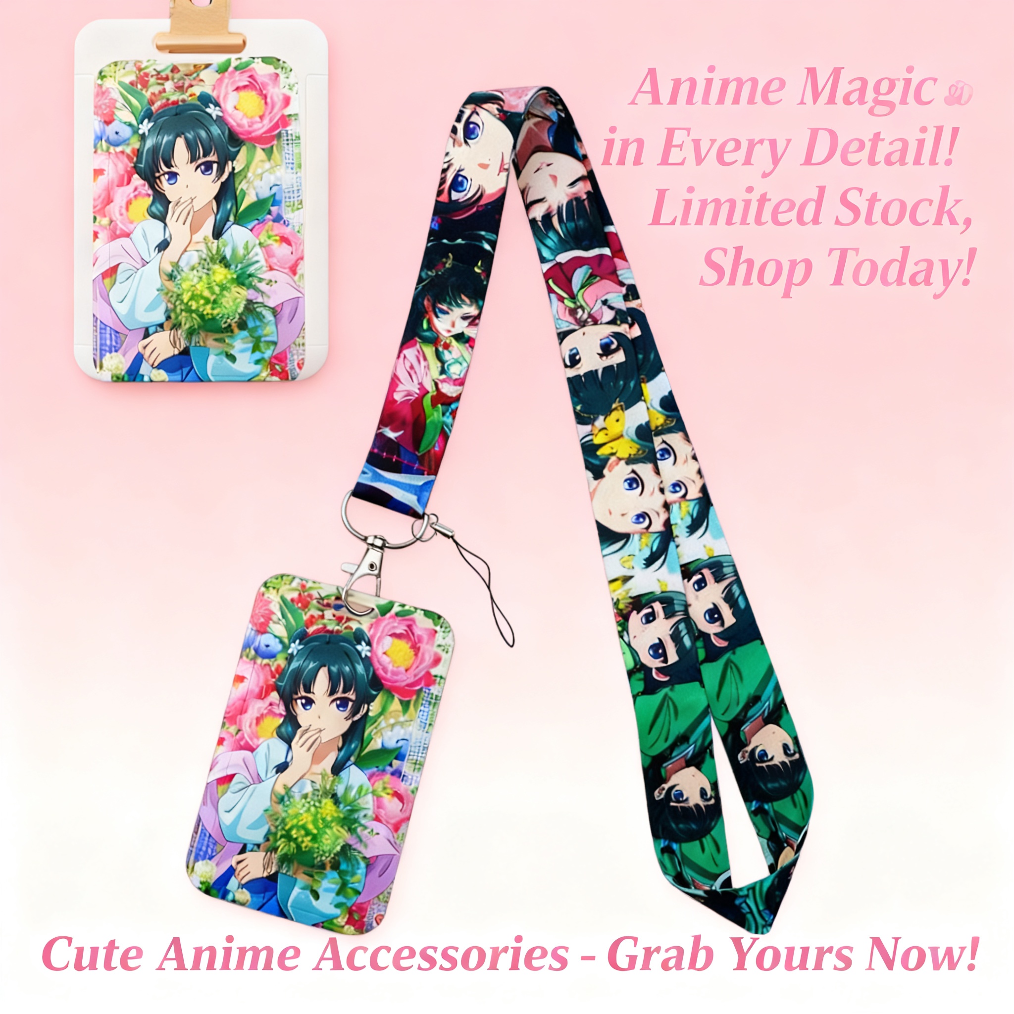 Cute Anime Girl Lanyard Neck S - Women'S Key Accessories recensione e prezzo
