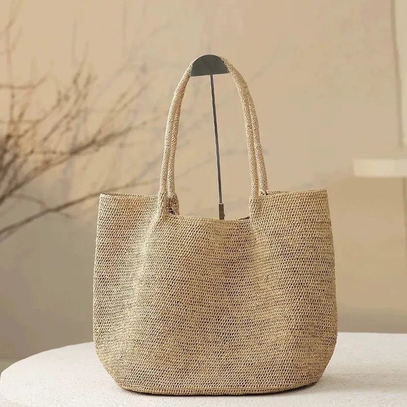 Premium raffia woven tote bag  - Women'S Accessories Handbags recensione e prezzo