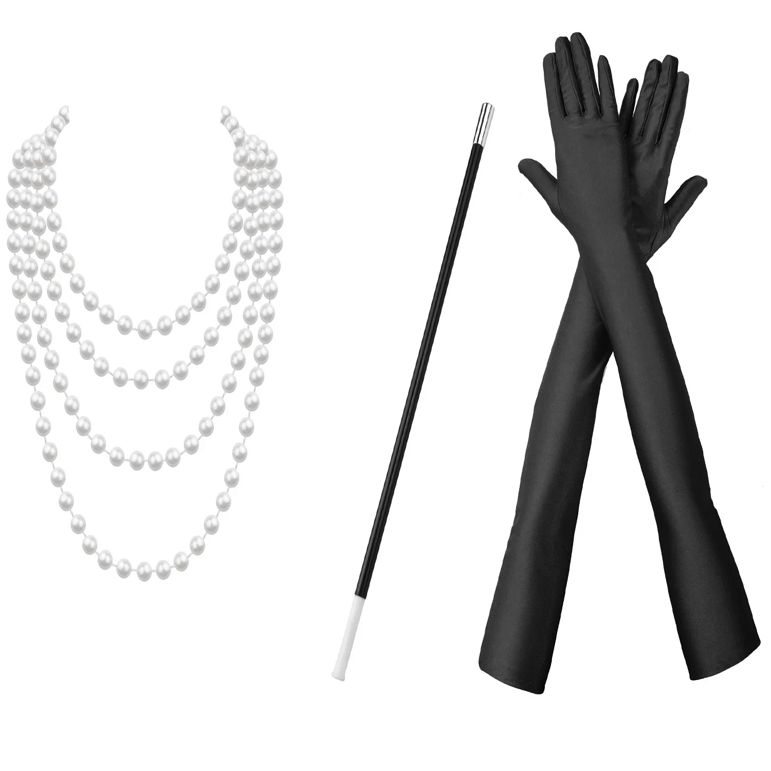3PCS/set  1920s Flapper Dress  - Women'S Accessories In The 1920S recensione e prezzo
