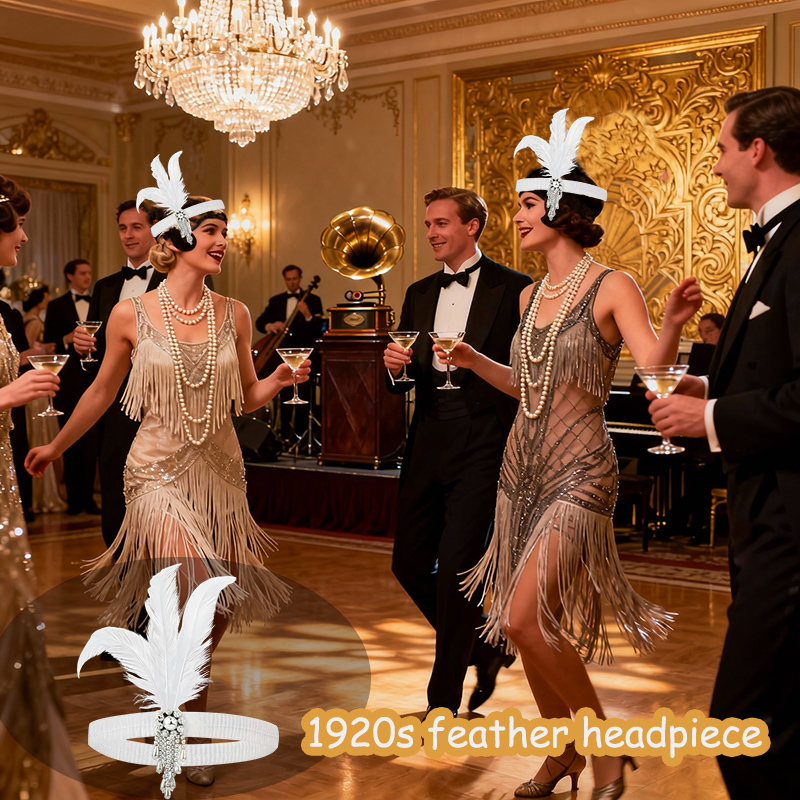 6-48PCS 1920s Flapper Headband - Women'S Accessories In The 1920S recensione e prezzo