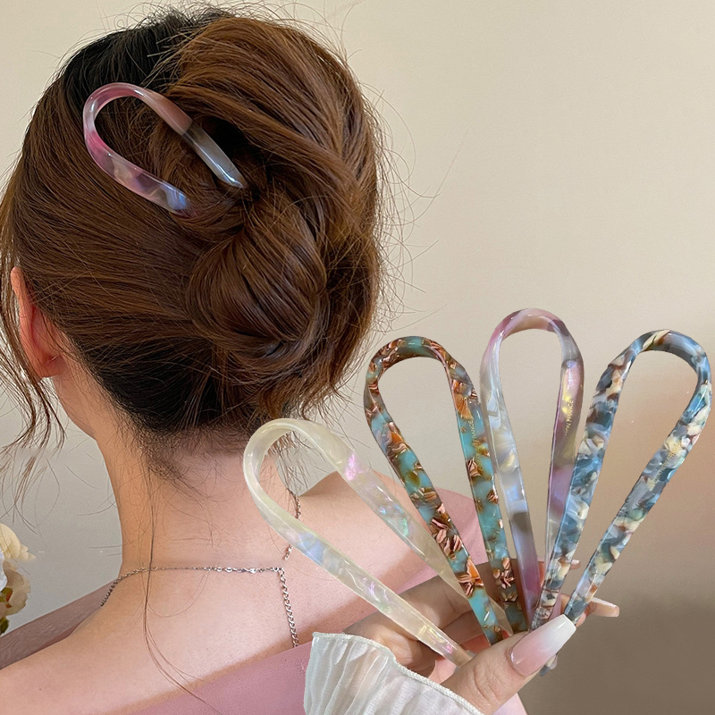 U-Shaped Hair Sticks Acetate A - Women Knight Accessories recensione e prezzo