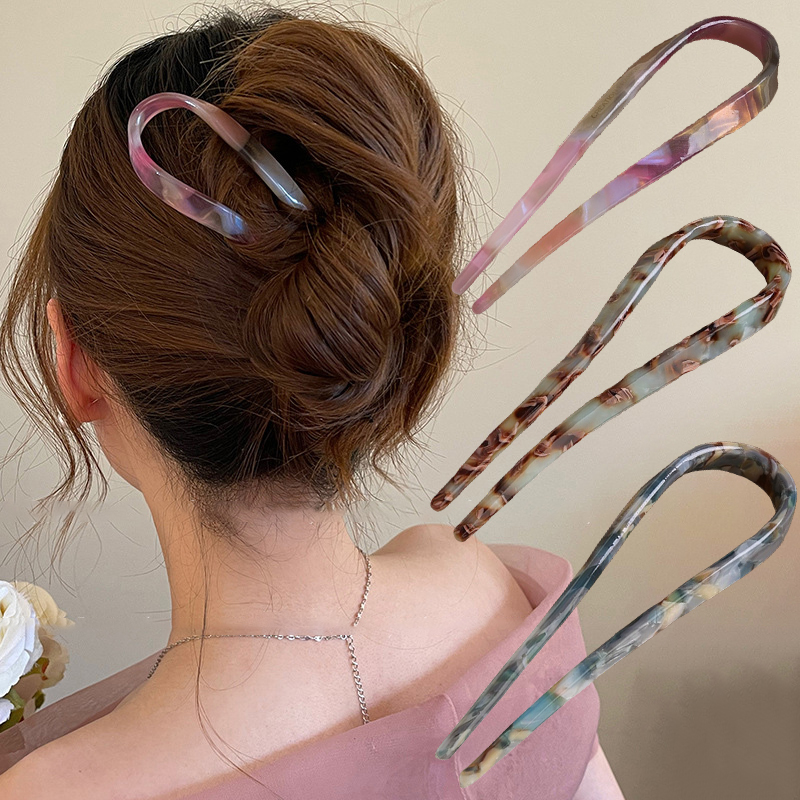 U-Shaped Hair Sticks Acetate A - Women Knight Accessories recensione e prezzo