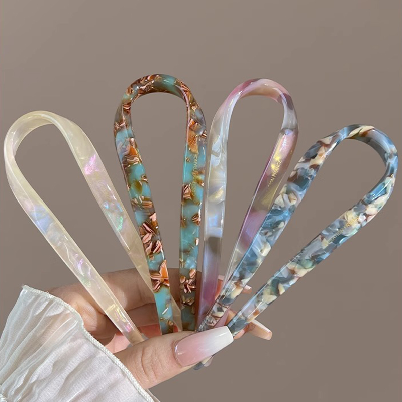 U-Shaped Hair Sticks Acetate A - Women Knight Accessories recensione e prezzo