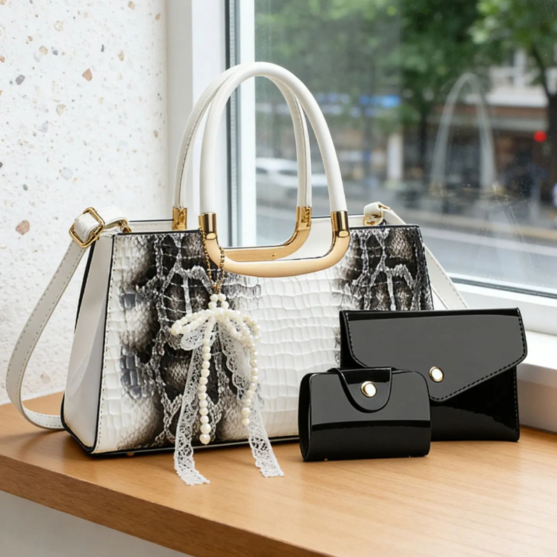 Women's Handbag Set, Crocodile - Women'S Accessories Handbags recensione e prezzo