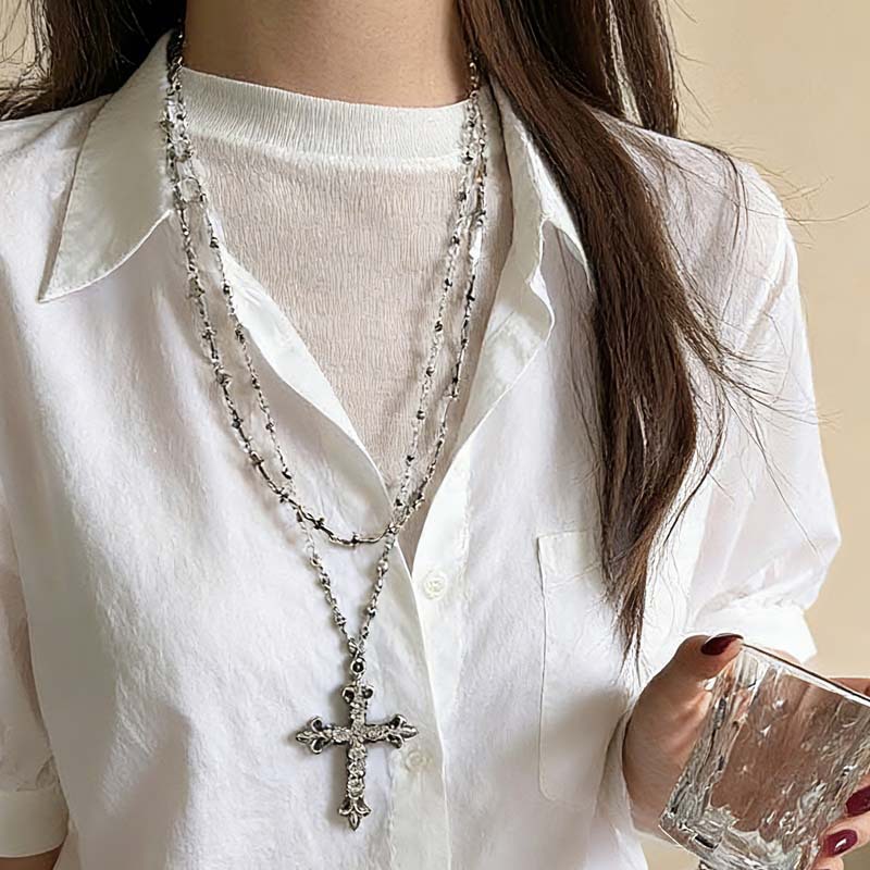 Gothic Punk Y2K Metal Cross Pe - Women'S Emo Accessories recensione e prezzo