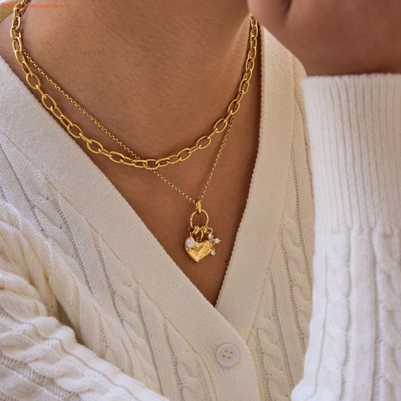 F92D Adjustable Chain Heart Cr - Women Accessories Meaning recensione e prezzo