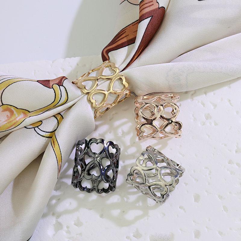1/4Pcs Alloy Circle Scarves Br - Women'S Accessories Rings recensione e prezzo