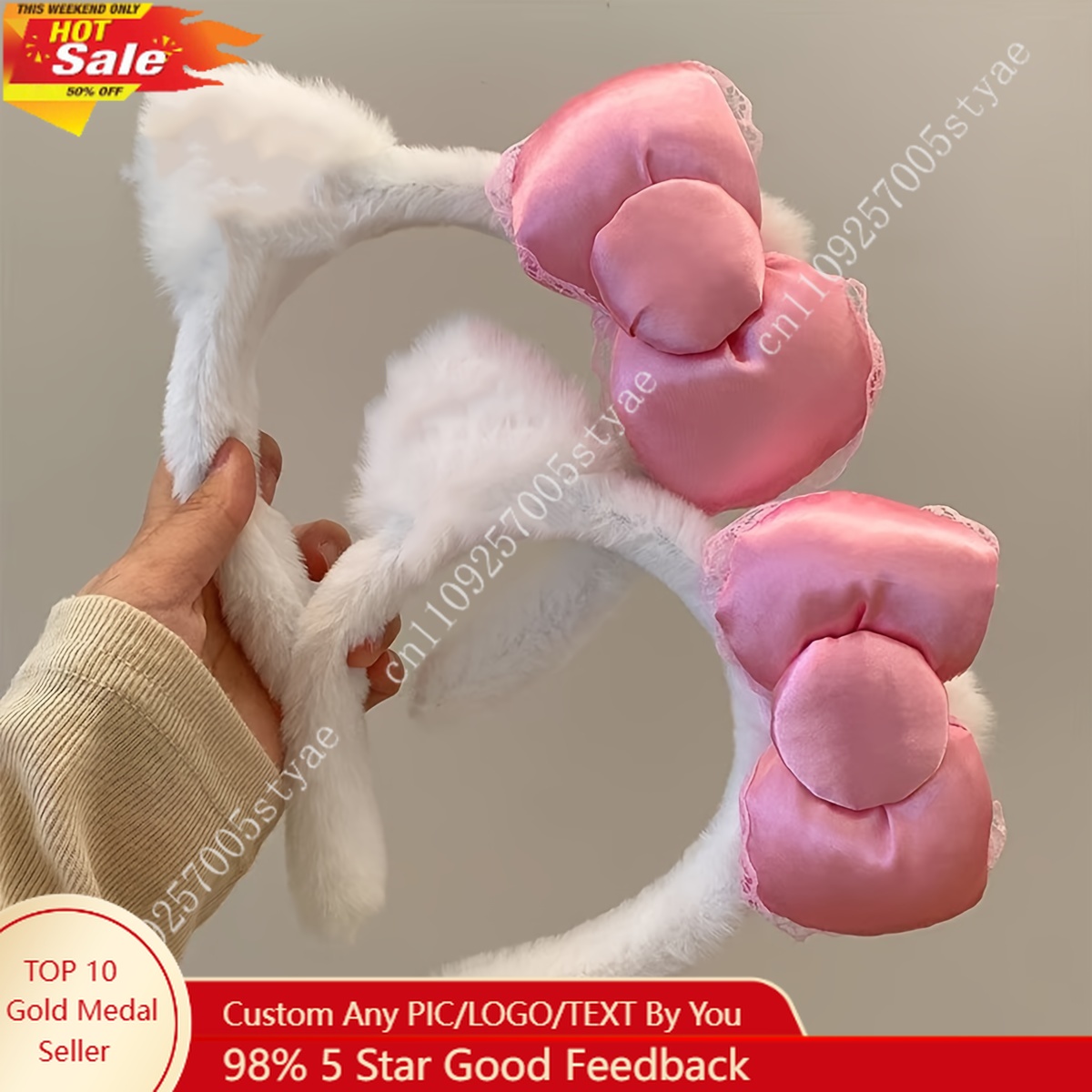 Hello Kitty Pink Bow Plush Hea - Accessories Woman recensione e prezzo