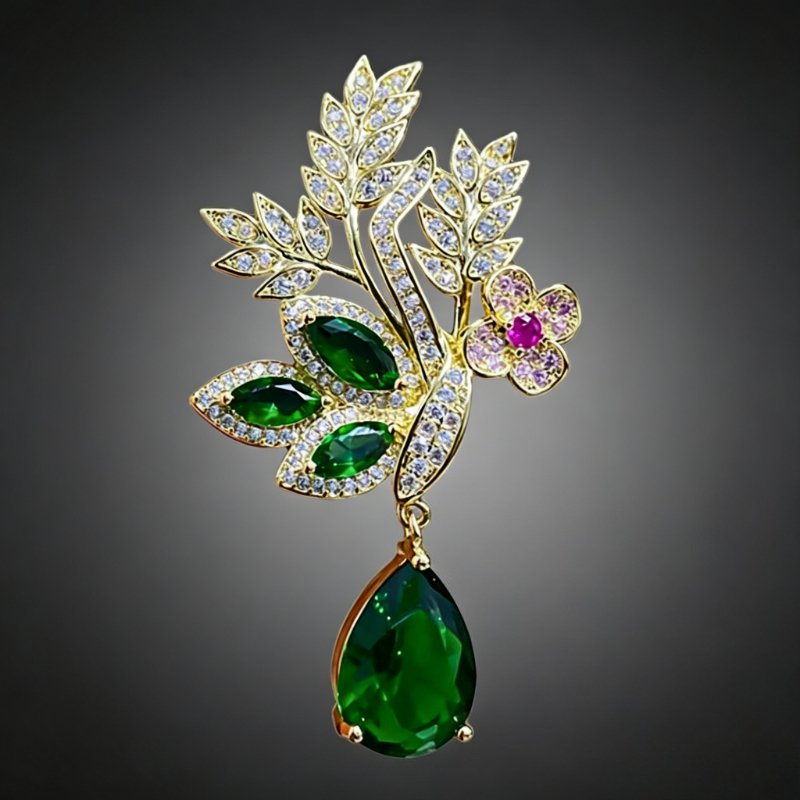 Fashion Green Yellow Leaves Fl - Women Accessories Bouquet recensione e prezzo