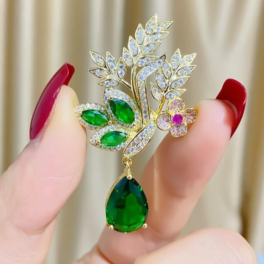 Fashion Green Yellow Leaves Fl - Women Accessories Bouquet recensione e prezzo