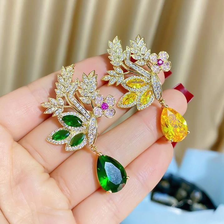 Fashion Green Yellow Leaves Fl - Women Accessories Bouquet recensione e prezzo